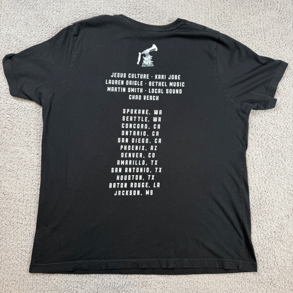 Outcry Tour Mens XL Black Graphic T-Shirt Lauren Daigle Kari Jobe Concert Tee - Picture 2 of 5